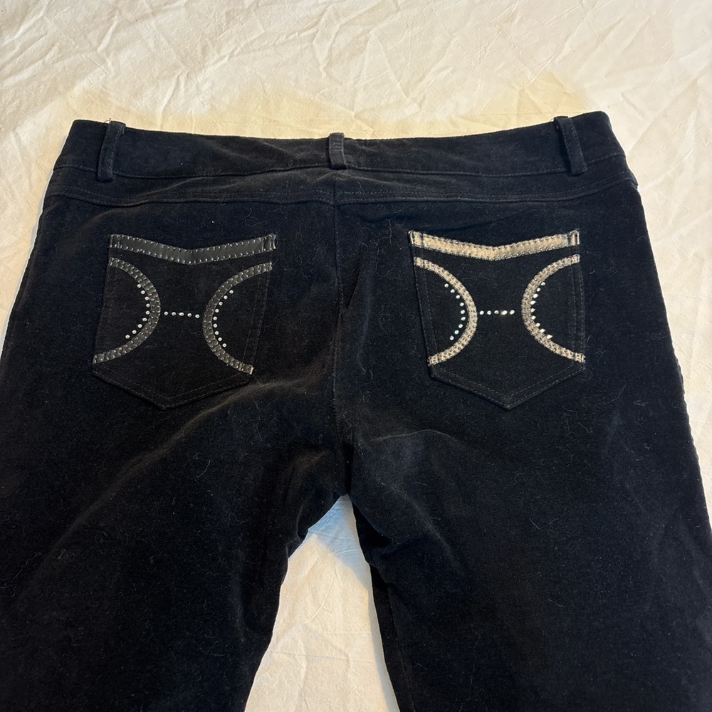 Stylish Black Women's velour pants